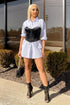Moon Lovers Satin Hook&Eye Bustier Top - Black - KNOWSTYLE - EDGE - EDGEONLINESTORE